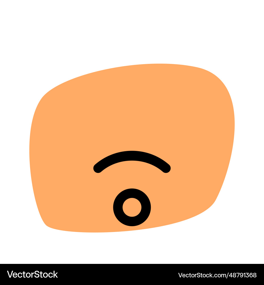 Low signal indication in internet device vector image
