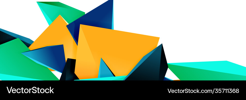 Triangle mosaic abstract background 3d triangular Triangle mosaic abstract background 3d triangular Vector Image