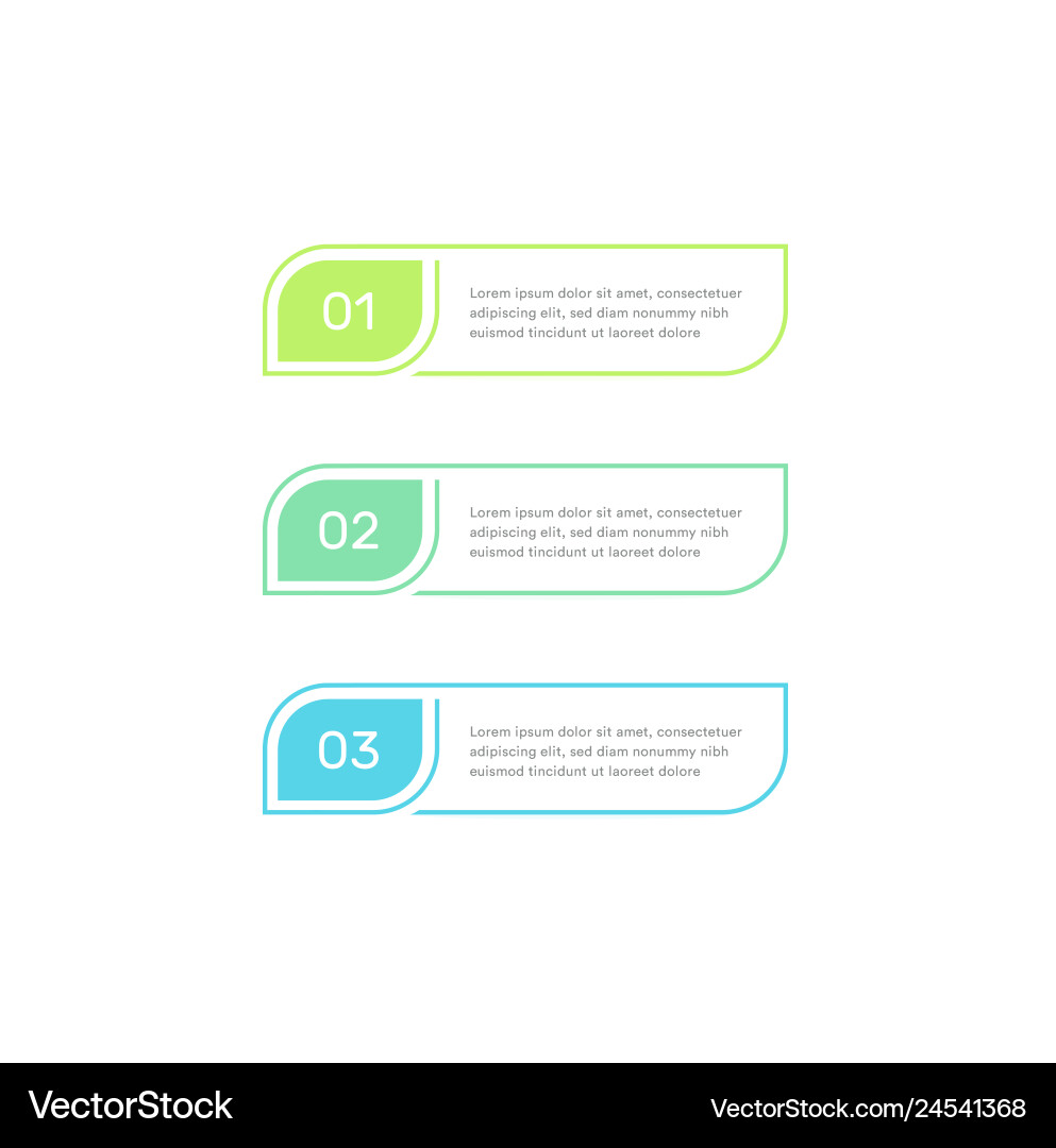 Workflow Steps Graphic Elements vector image