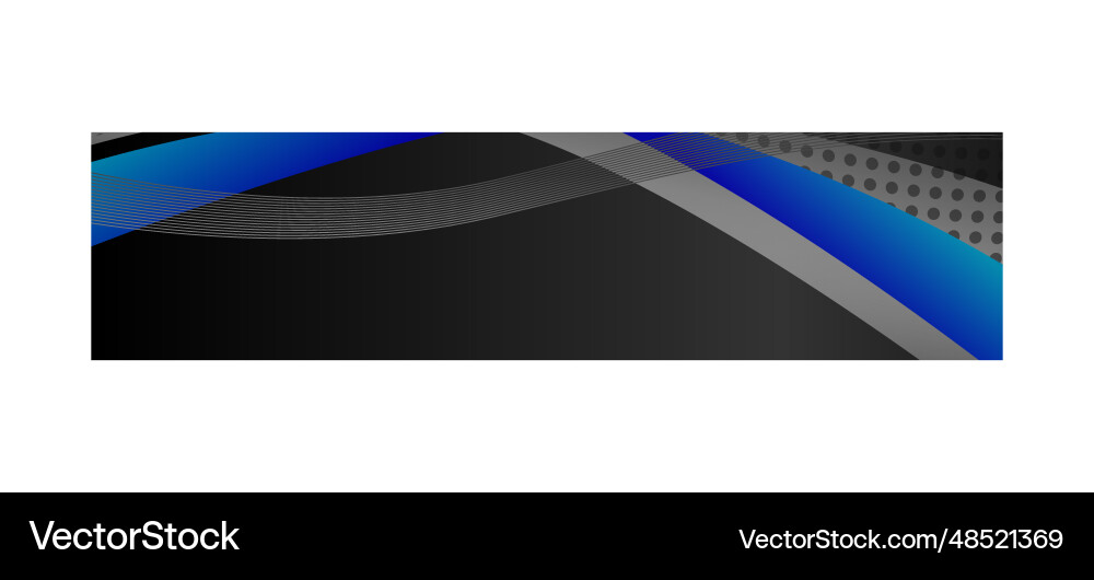 Abstract dynamic wavy horizontal header or banner vector image