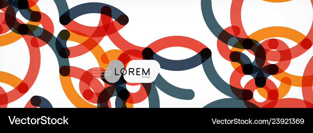 Abstract Overlapping Lines Background Vector Image