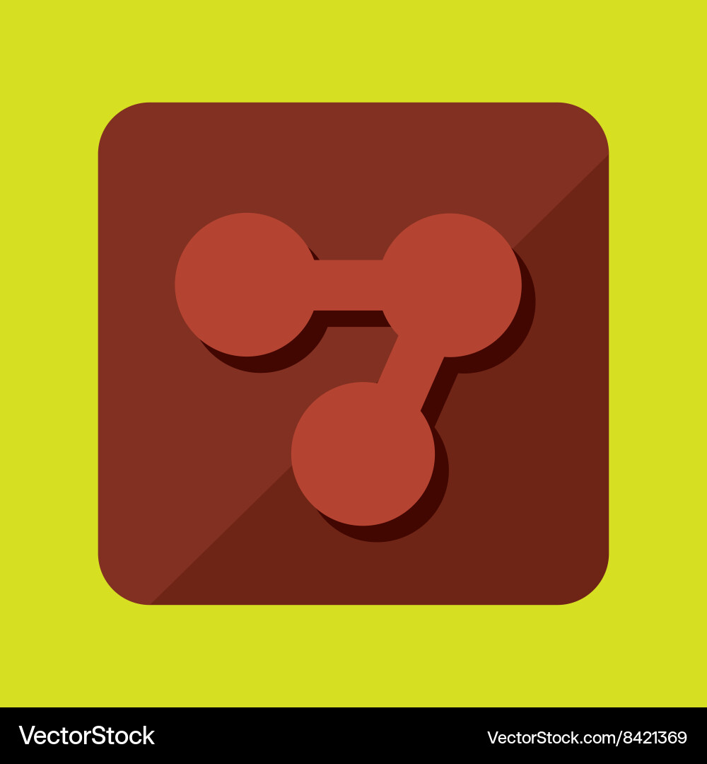 Button mobile application design vector image