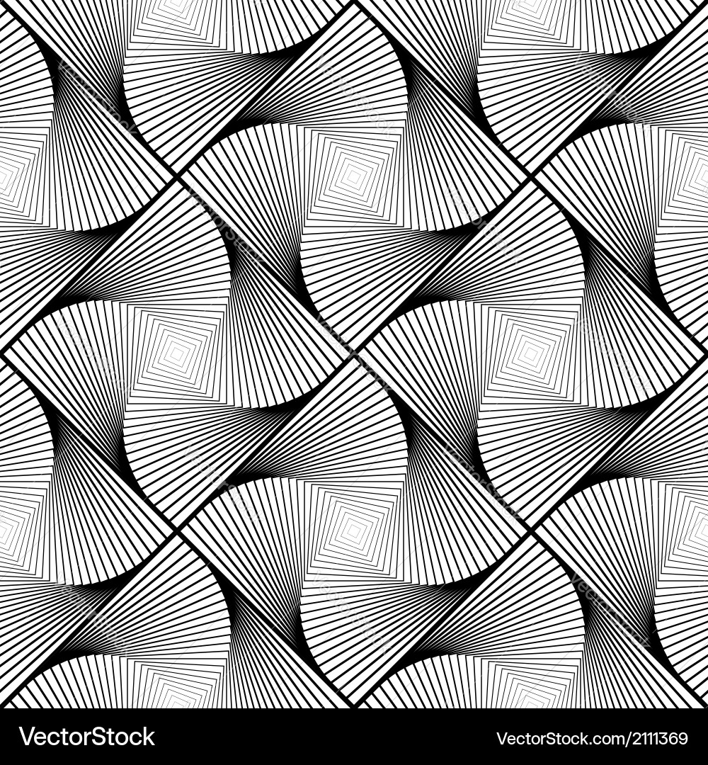 Dynamic Twirl Striped Pattern vector image