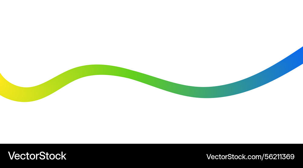 Fluid abstract line colorful gradient wave shape Fluid abstract line colorful gradient wave shape vector image