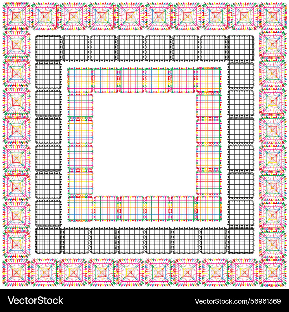 Grey square border elegant frame subtle Grey square border elegant frame subtle vector image