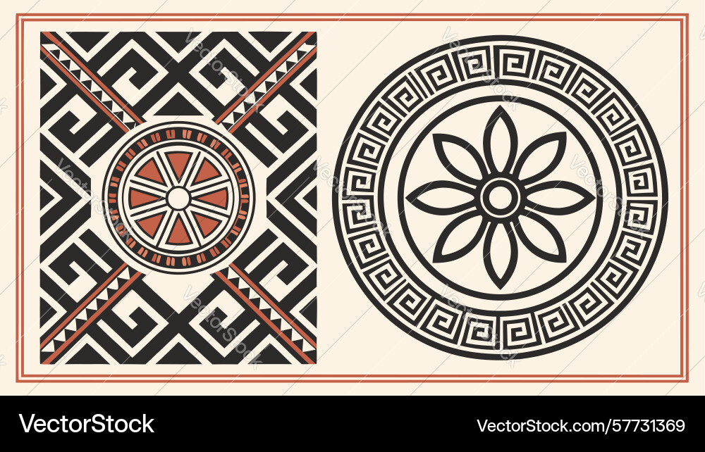 Intricate circular geometric pattern abstract vector image