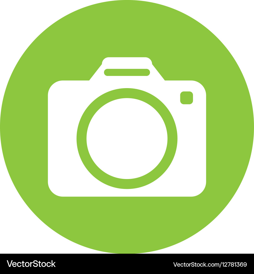 Photographic camera button thumbnail icon image vector image