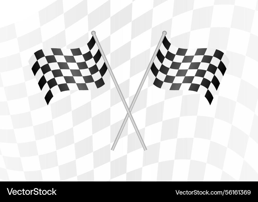 Racing track background checkered flag Royalty Free Vector
