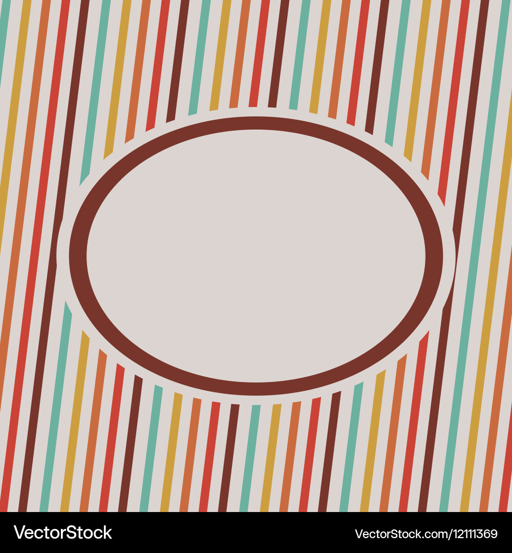 Retro background with label design vector image
