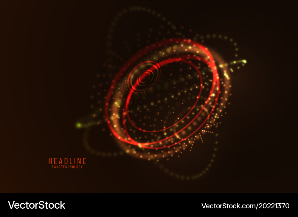 Abstract futuristic hud 3d object Vector Image