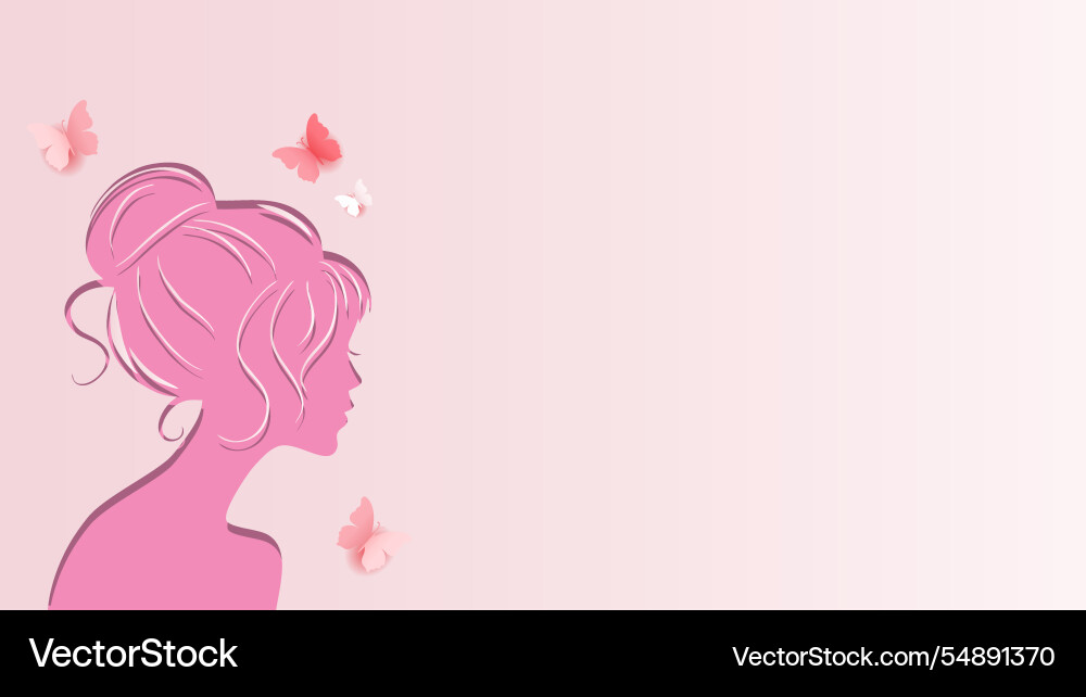 Abstract pink womens day background Royalty Free Vector
