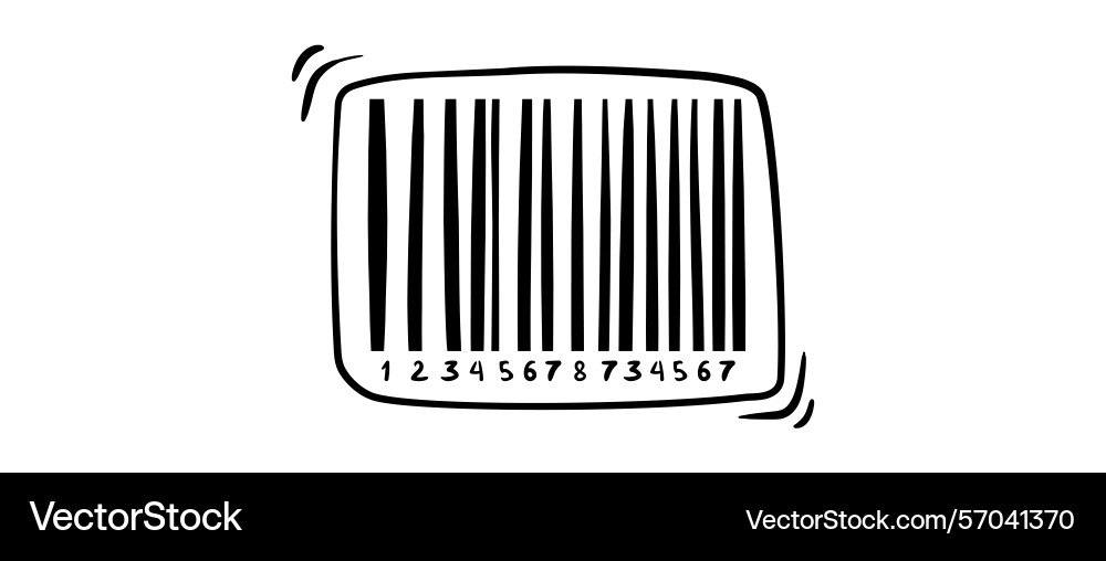 Barcode isolated on color background code stripes vector image
