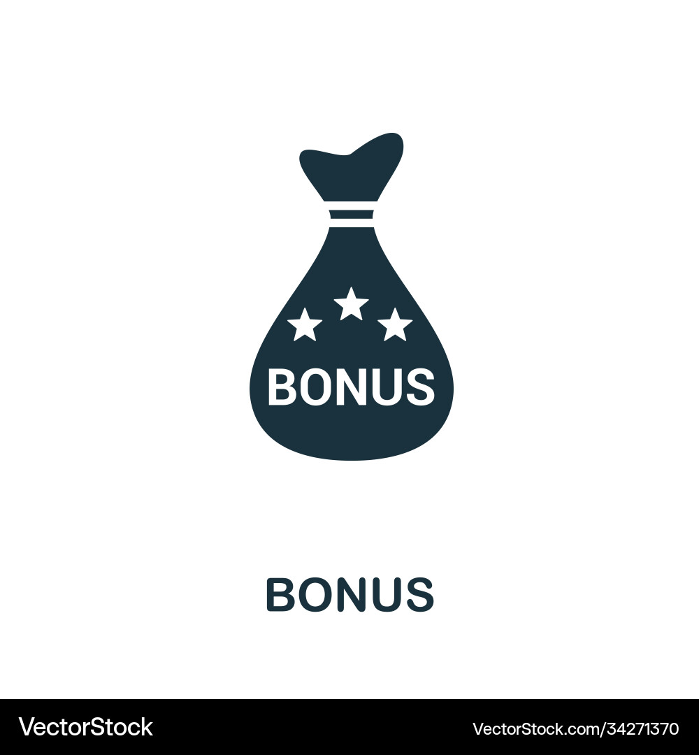 Bonus icon simple element from loyalty program vector image