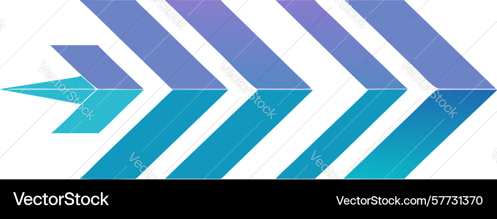 Chevron arrow flow abstract directional progress vector image