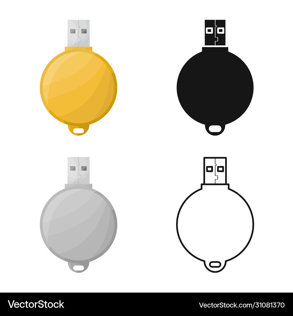 Design usb and memory sign graphic Vector Image