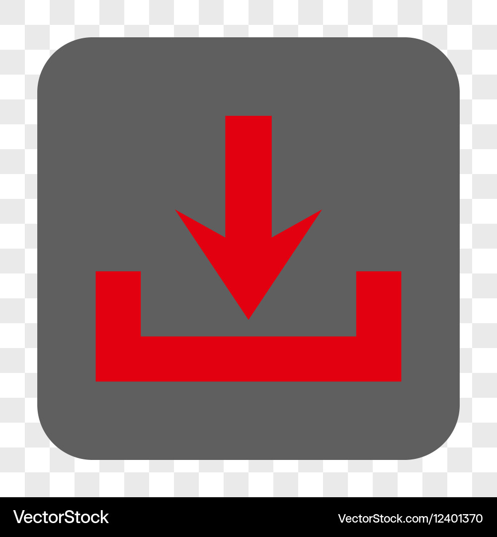 Downloads rounded square button Vector Image