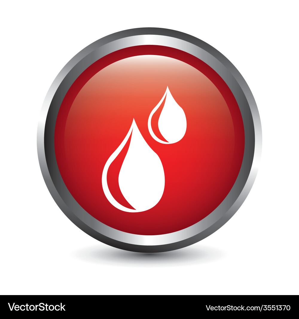 Drops button Vector Image