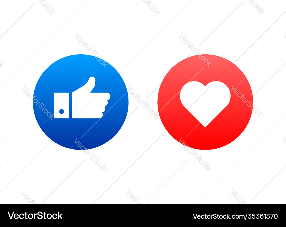 Flat like comment for web background design Flat like comment for web background design vector image