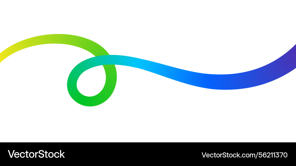 Fluid abstract line colorful gradient wave shape Fluid abstract line colorful gradient wave shape vector image