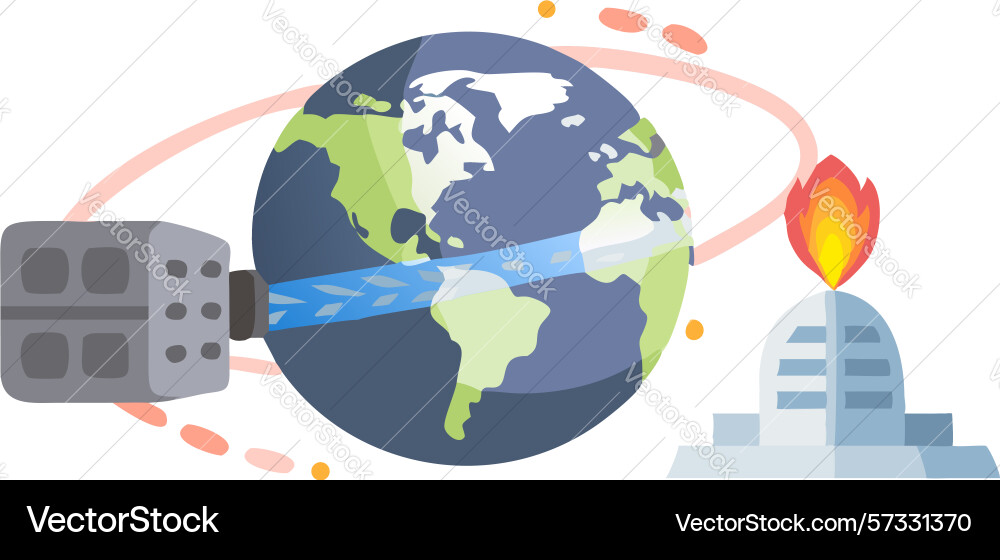 Global communication earth network digital data Global communication earth network digital data vector image