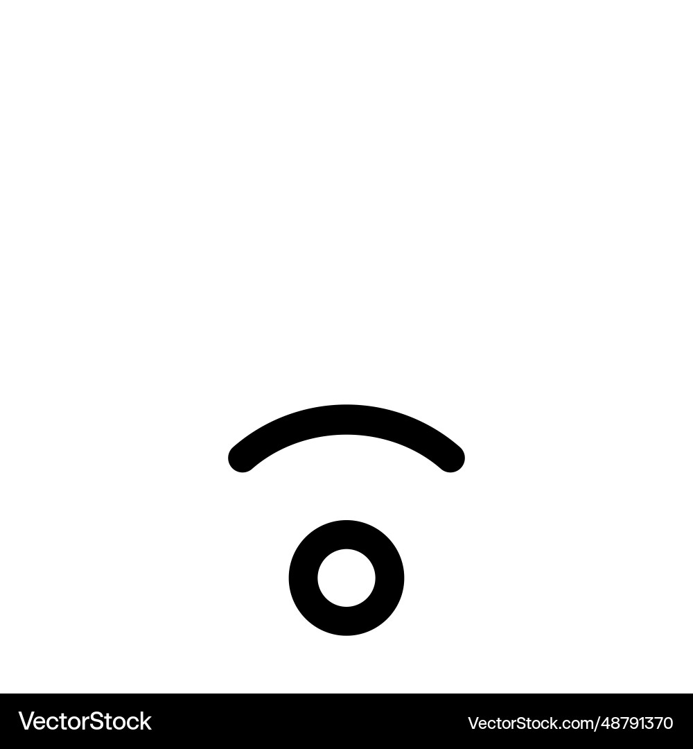 Low signal indication in internet device vector image