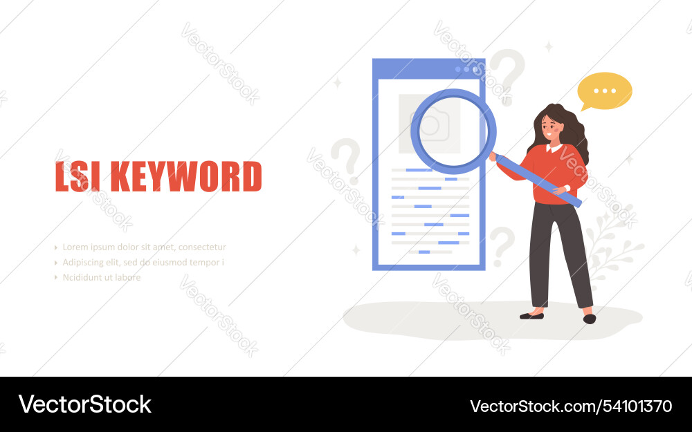 Lsi keyword service latent semantic indexing Lsi keyword service latent semantic indexing vector image