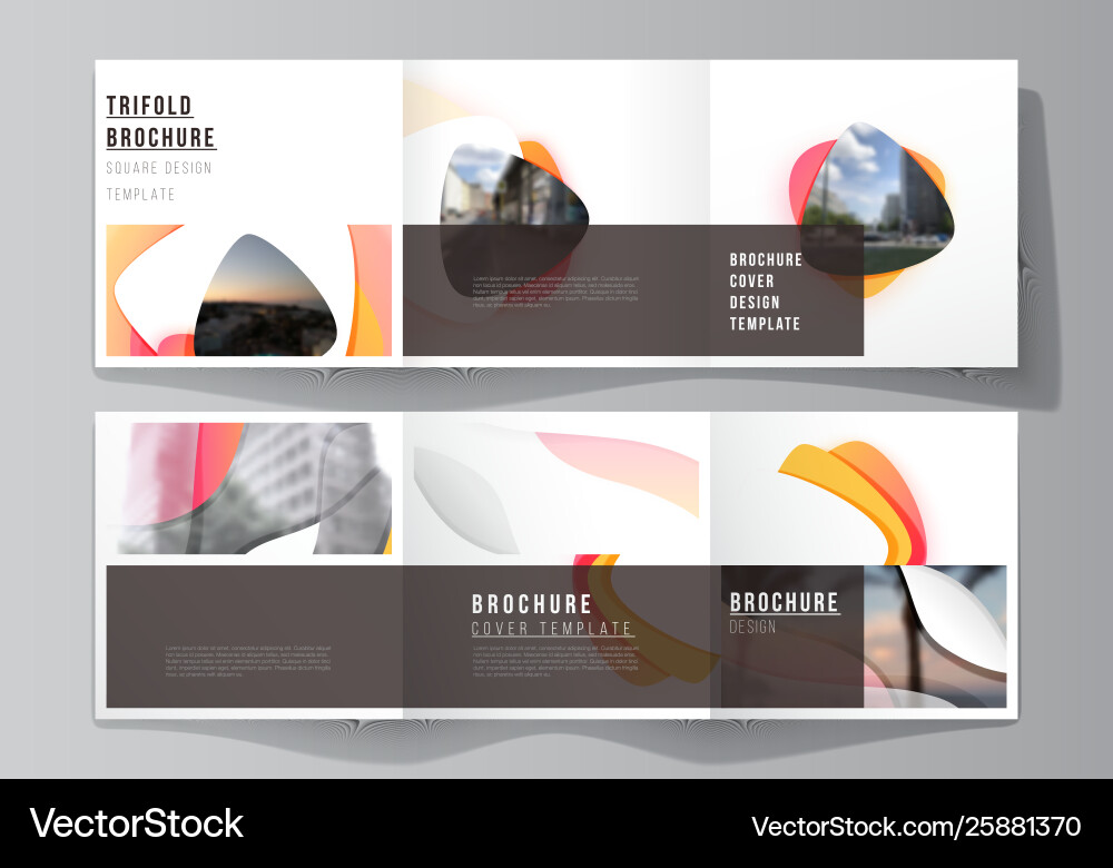 Minimal editable layout square Minimal editable layout square vector image