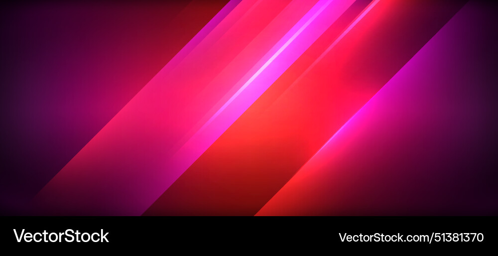 Neon dynamic diagonal light rays background Vector Image