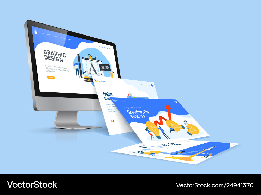 Web design template Web design template vector image