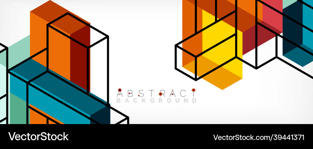 Abstract background 3d cubes cubic elements Abstract background 3d cubes cubic elements vector image