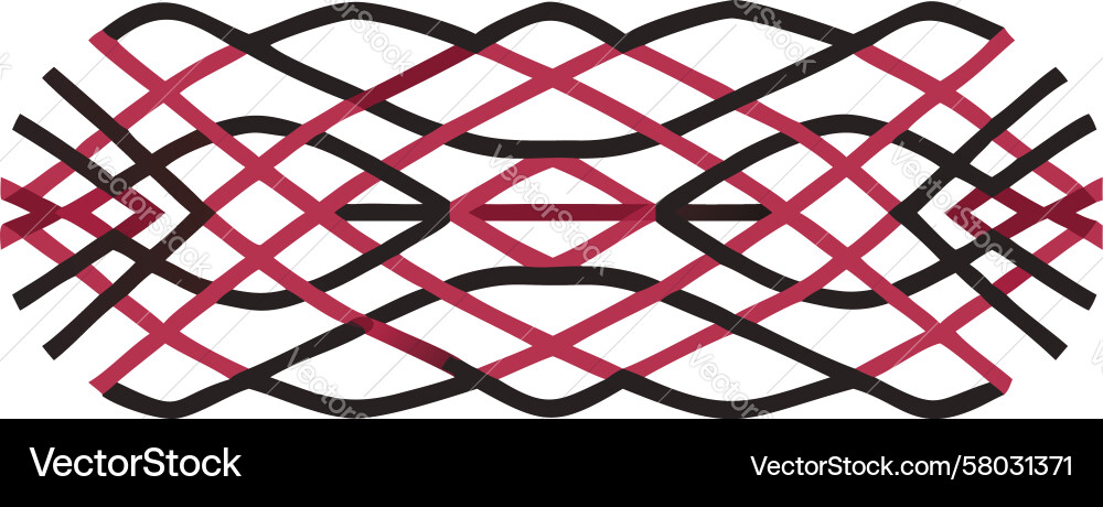Dynamic Swirl Ribbon Pattern Vector Image