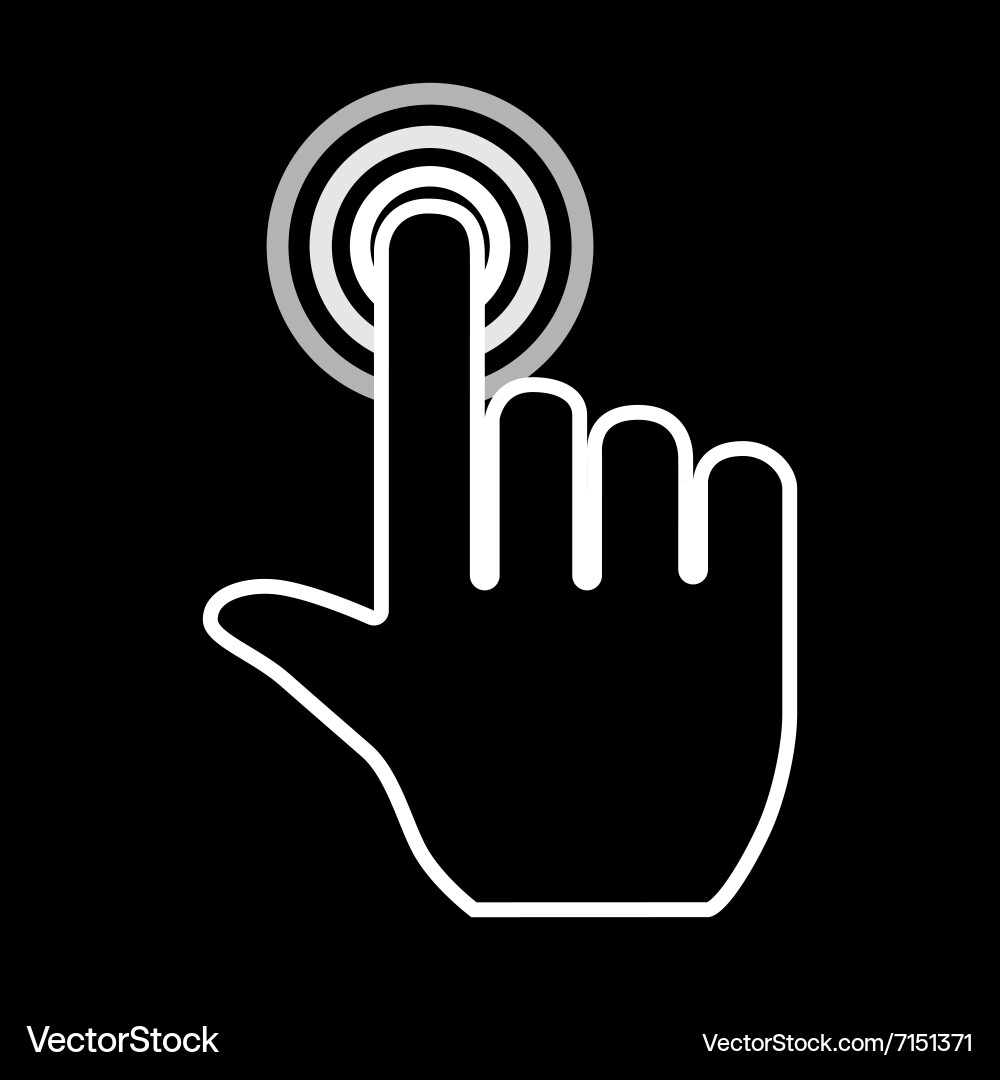 Hand pointer icon vector image