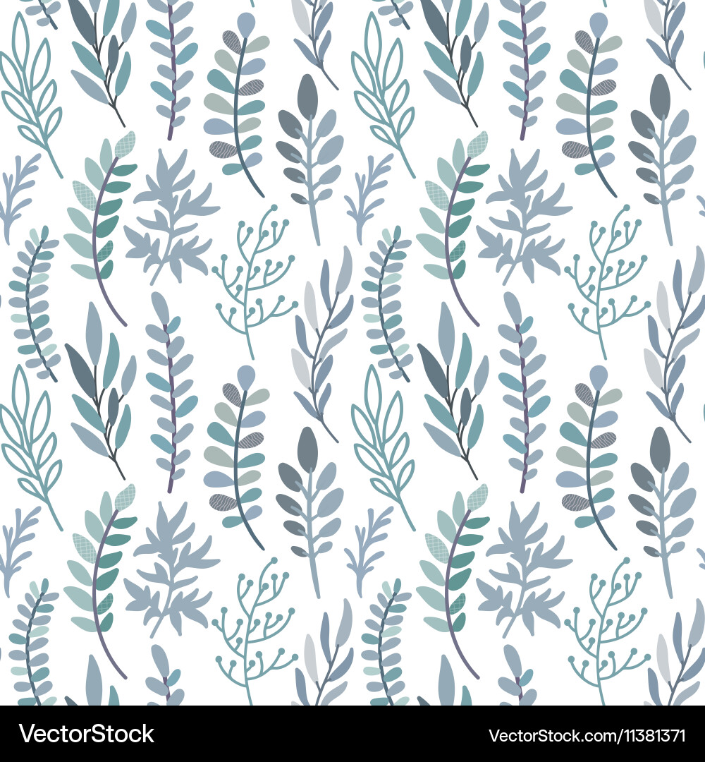 Leafy Botanical Pattern vector image
