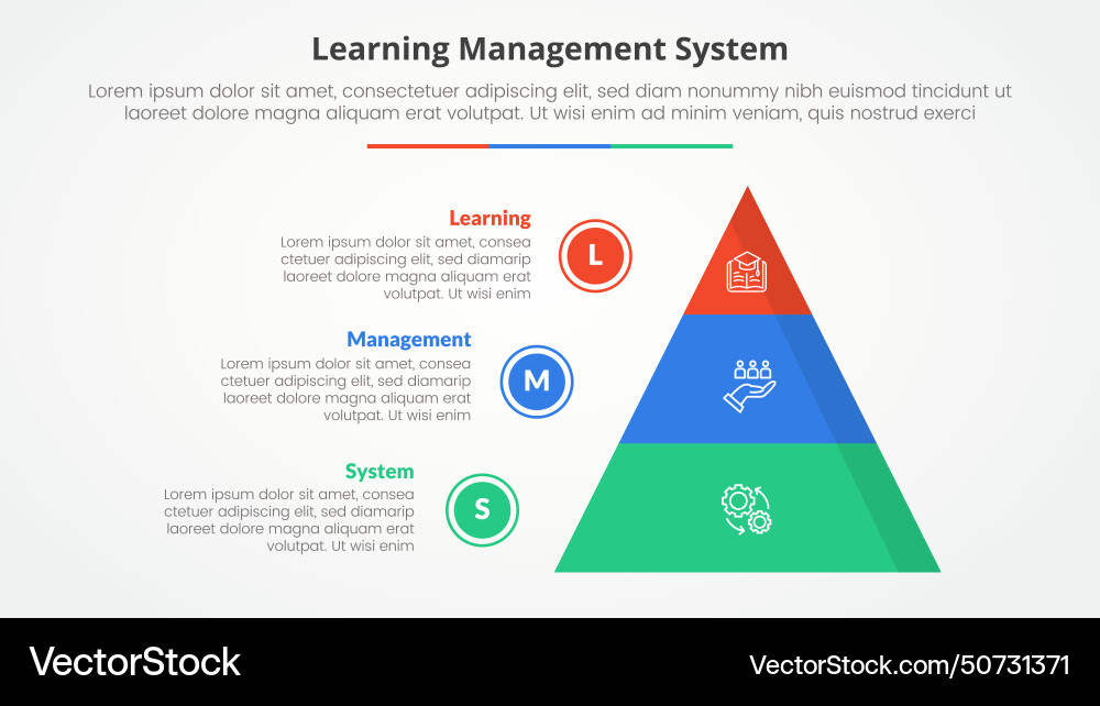 Lms Lernmanagementsystem Infografik Lizenzfreier Vektor
