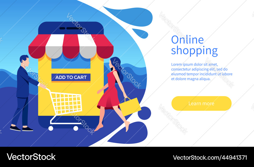 Online shopping concept Online shopping concept vector image