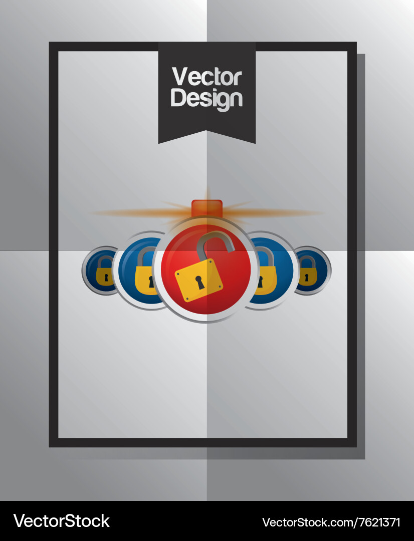 Security system design Vector Image