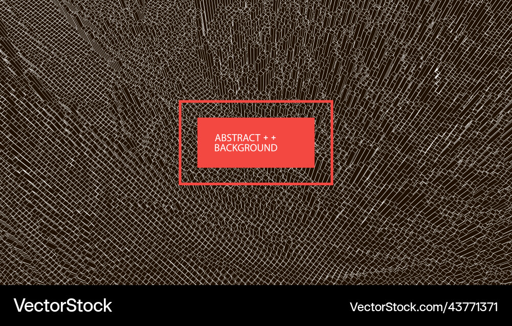 Square pattern wireframe landscape background Square pattern wireframe landscape background vector image