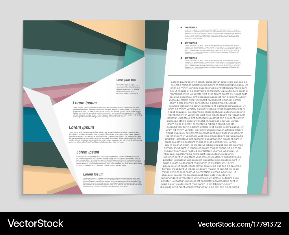 Abstract layout background set for art Vector Image