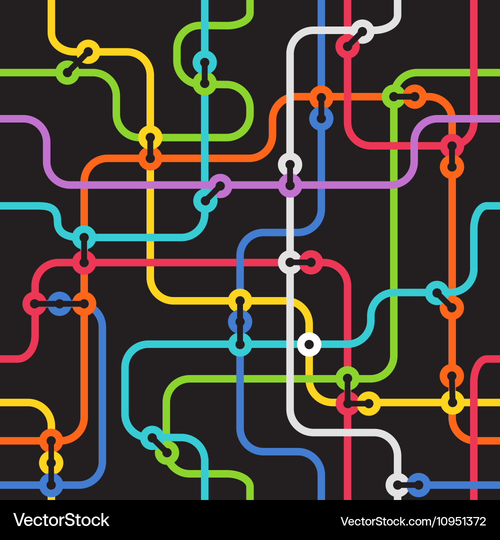Abstract Network Pattern Vector Image