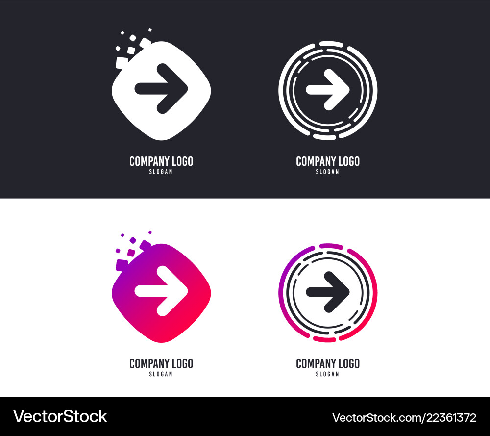 Arrow sign icon next button navigation symbol Vector Image