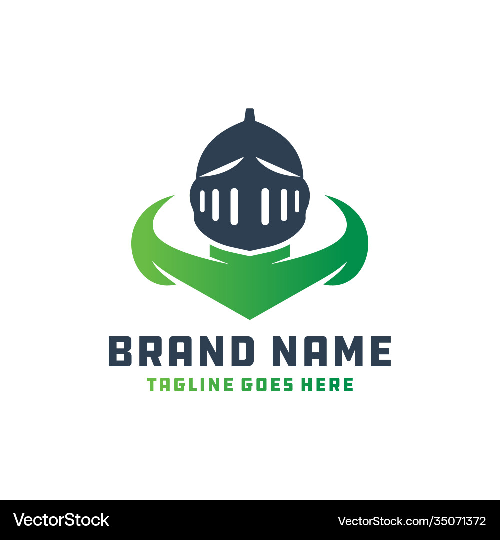 Blattförmiges spartan Helm-Logo Blattförmiges spartan Helm-Logo vektorbild