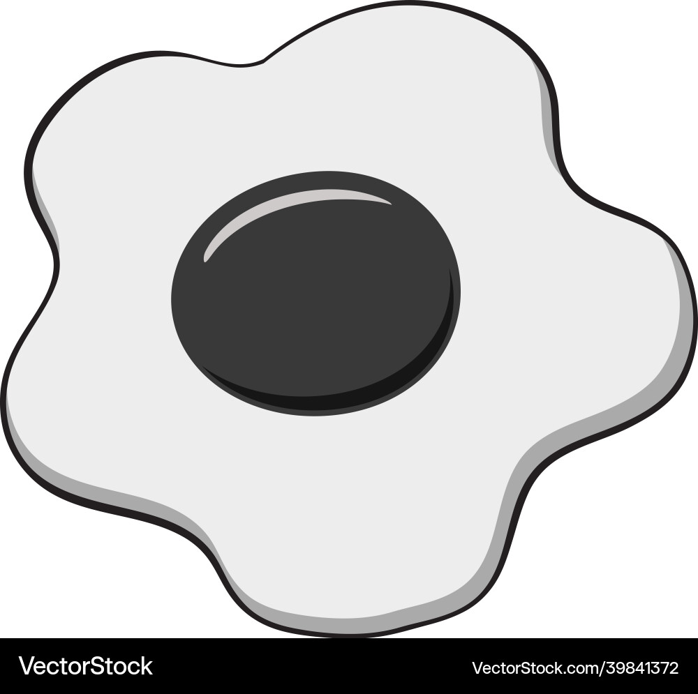Fried egg icon design isolated Fried egg icon design isolated vector image
