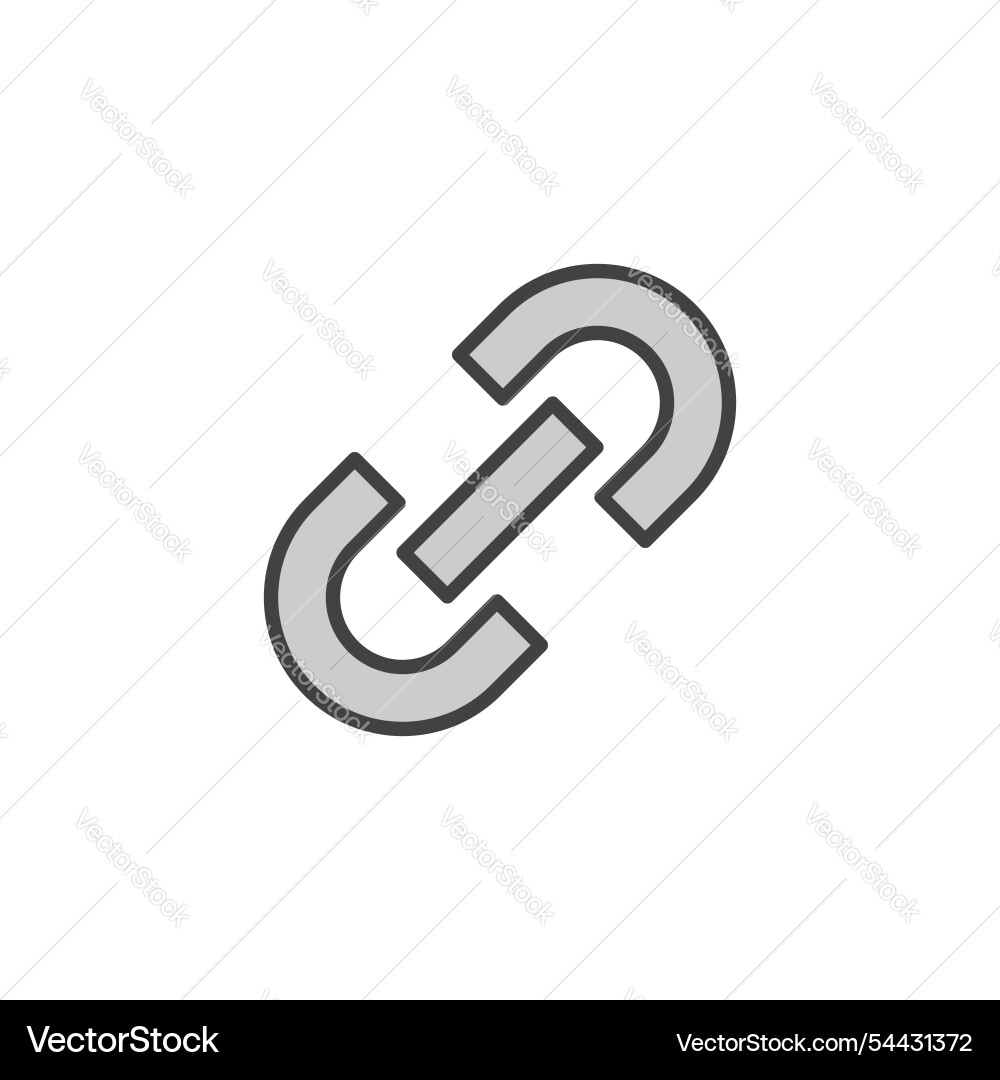 Link icon in colored version Link icon in colored version vector image