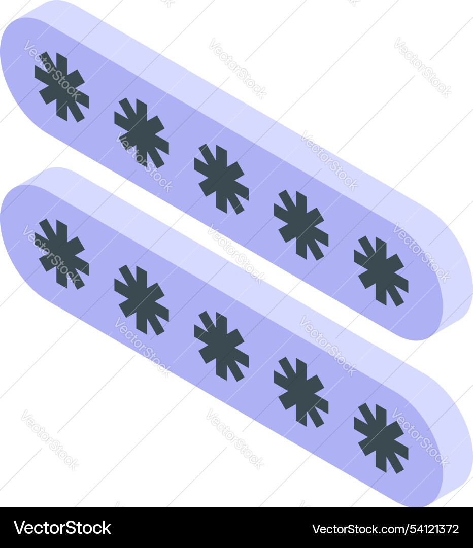 Password protecting information with asterisk vector image