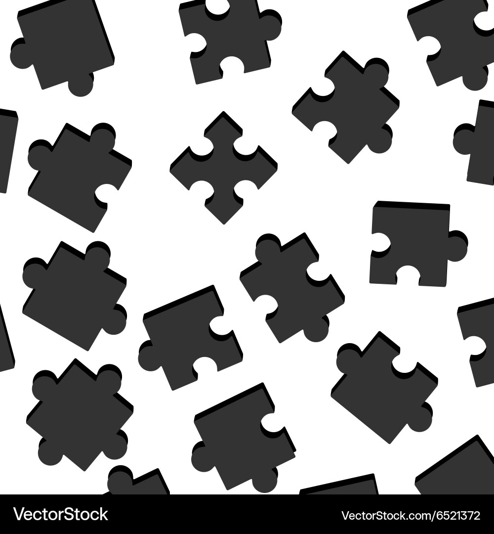 Puzzle pattern color Vector Image