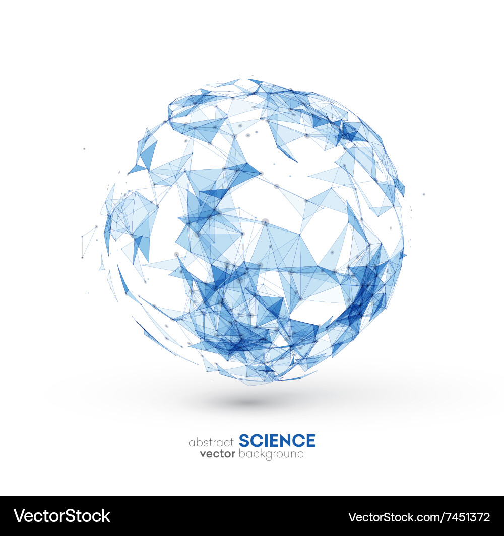 Wireframe Mesh Background Vector Image