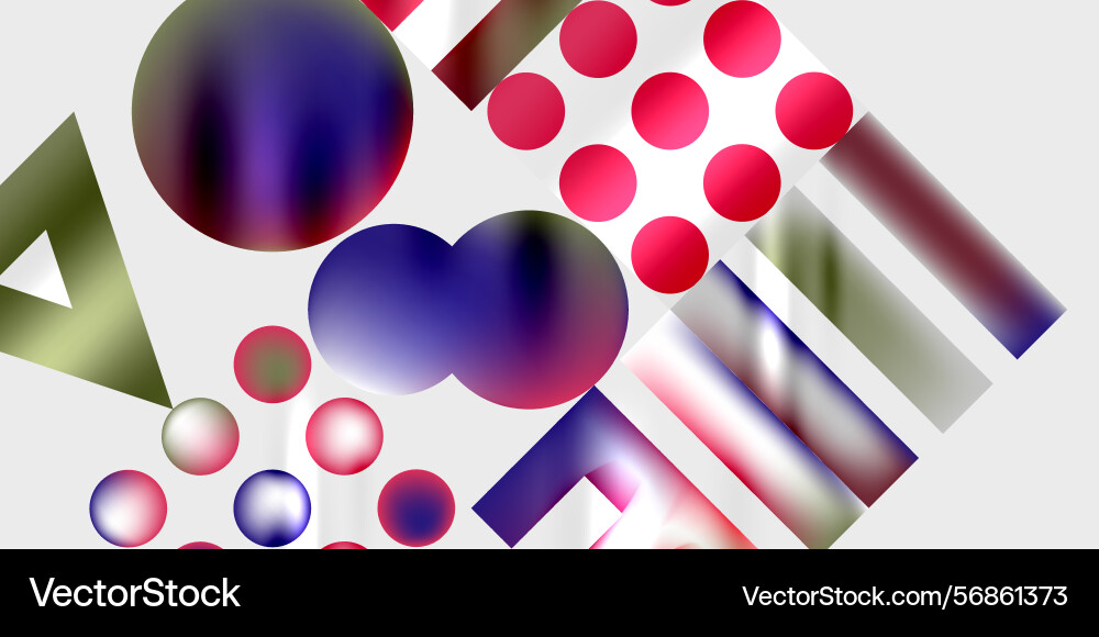 Abstract composition circles rectangles triangles Abstract composition circles rectangles triangles vector image