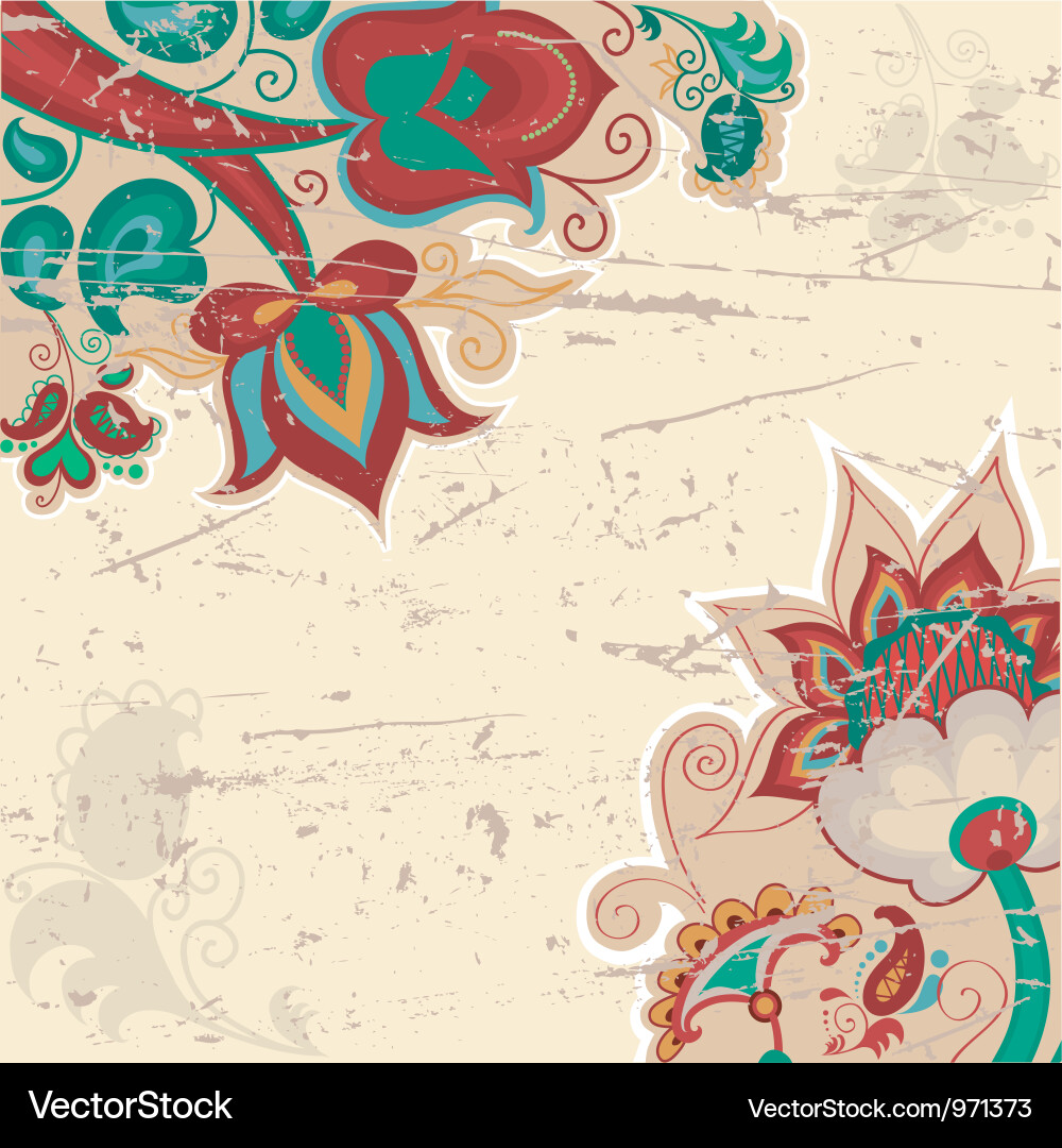 Background with pattern in russian style vector image