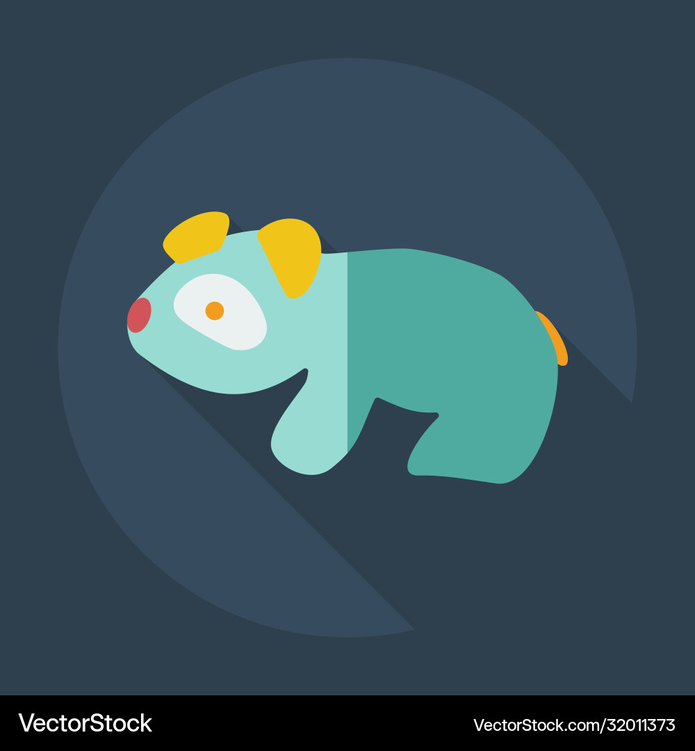 Flat modern design with shadow icons pandas vector image