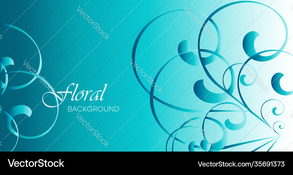 Floral gradient background with patterns Floral gradient background with patterns Vector Image